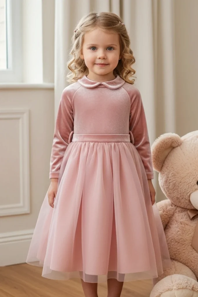 Velvet Toddler Dress