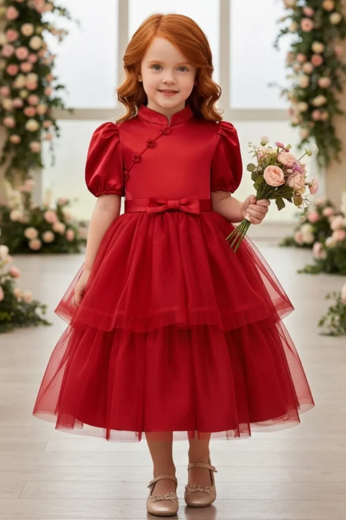 Satin Toddler Dress