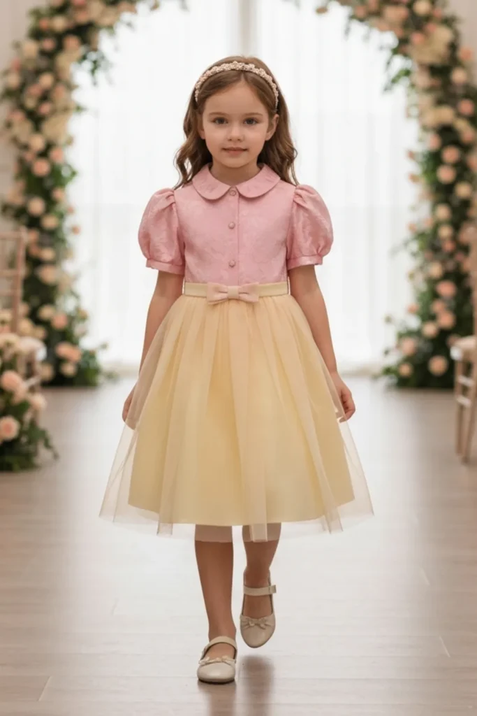 Brocade Dress Styles For Kids