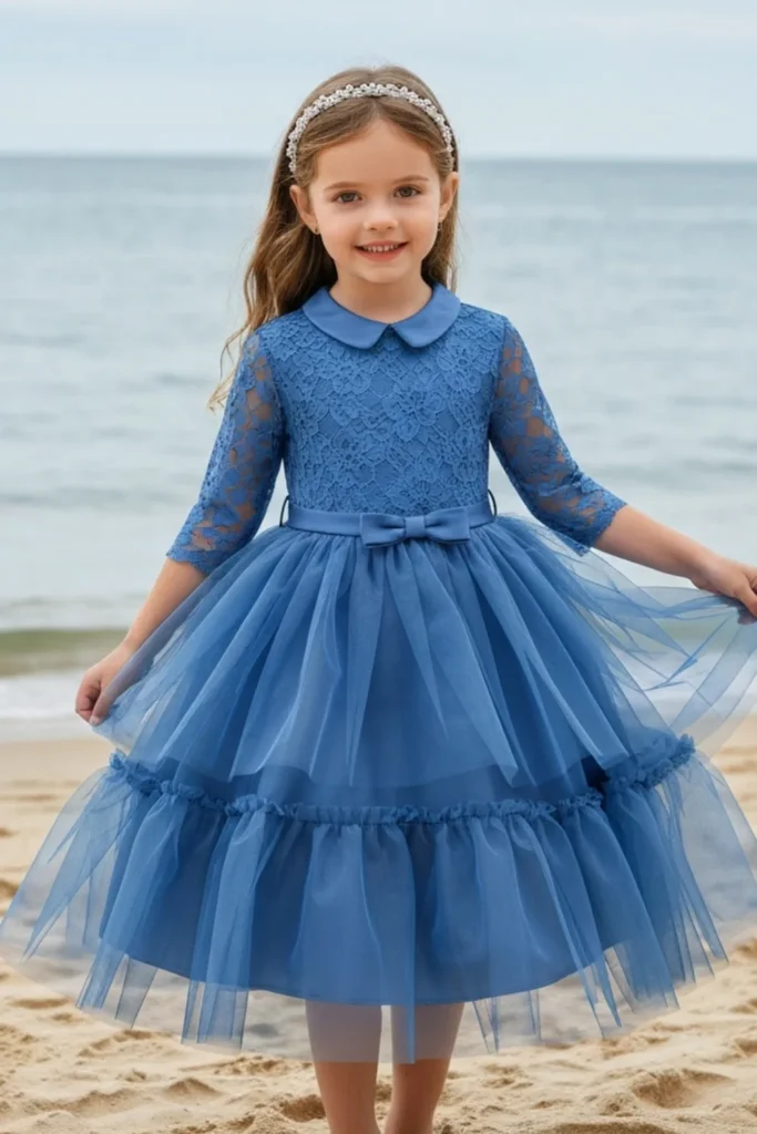 Blue Dresses For Kids