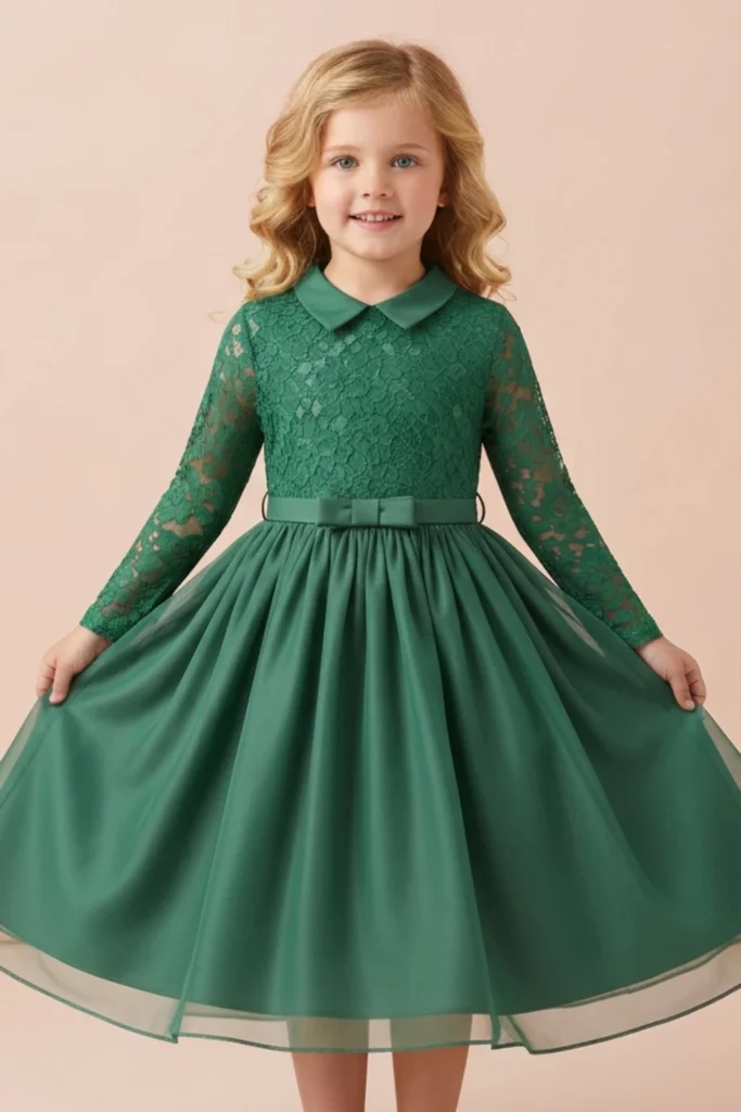 Green Dresses For Kids
