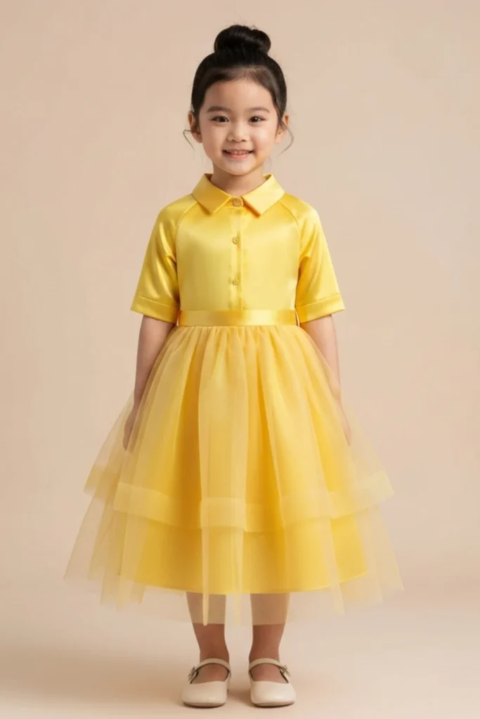 Yellow Dress For Kids