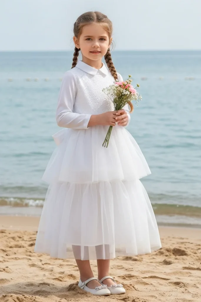 Toddler White Dress