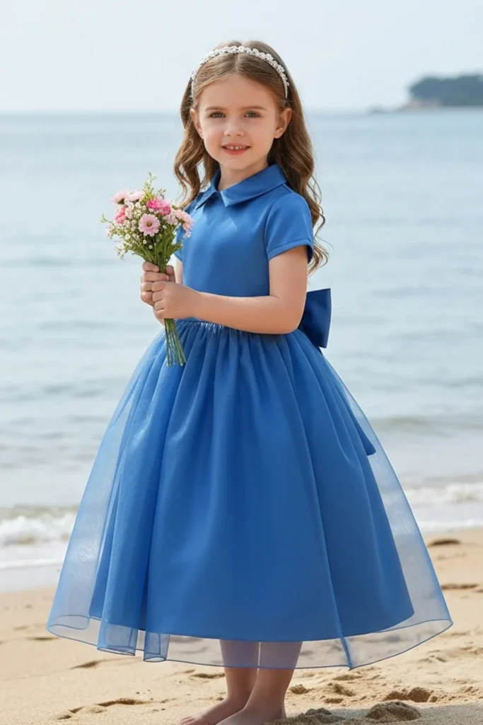 Royal Blue Dress For Kids