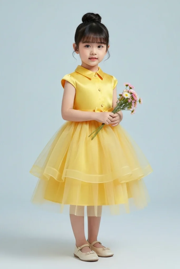 Girls Yellow Dress