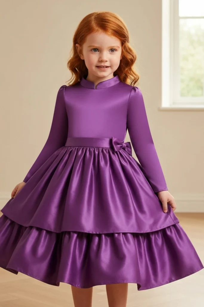 Purple Dresses For Kids