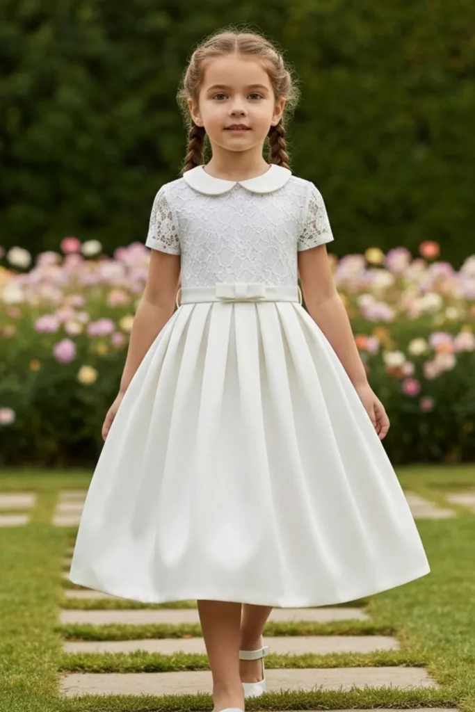 Girls White Dress