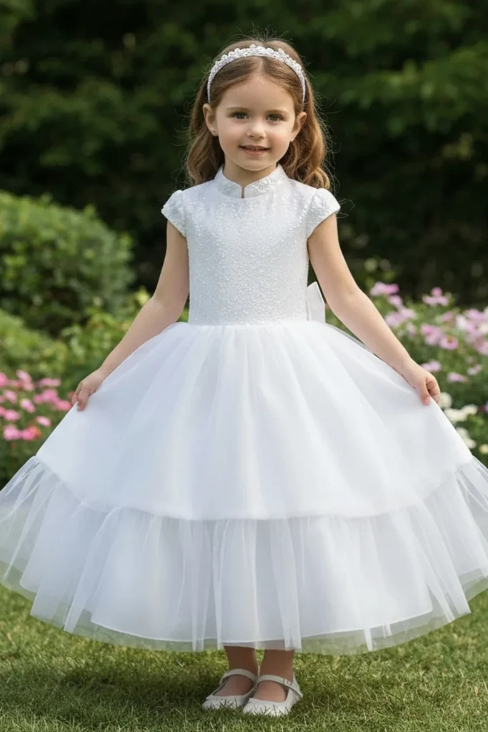 Toddler White Dress
