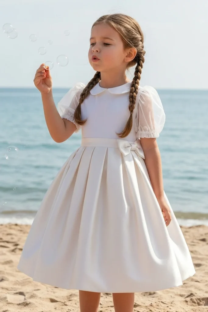 White Toddler Dress