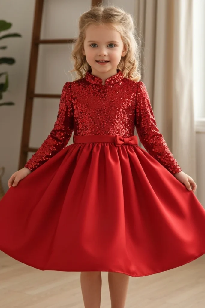 Girls Red Dress