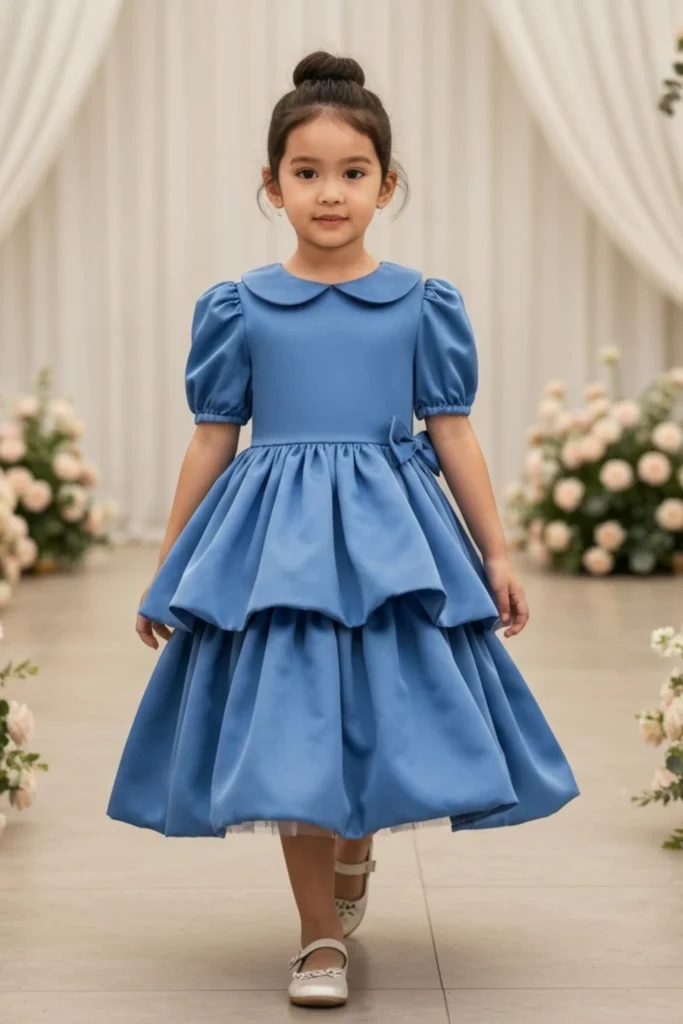 Royal Blue Dress For Kids