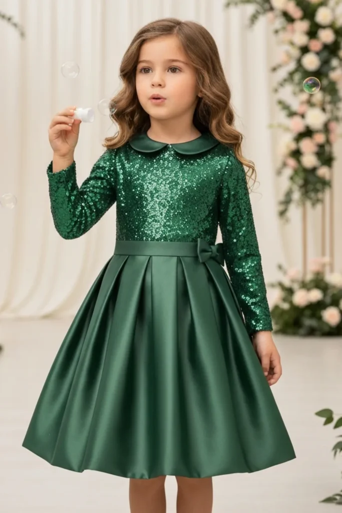 Green Dress Kids