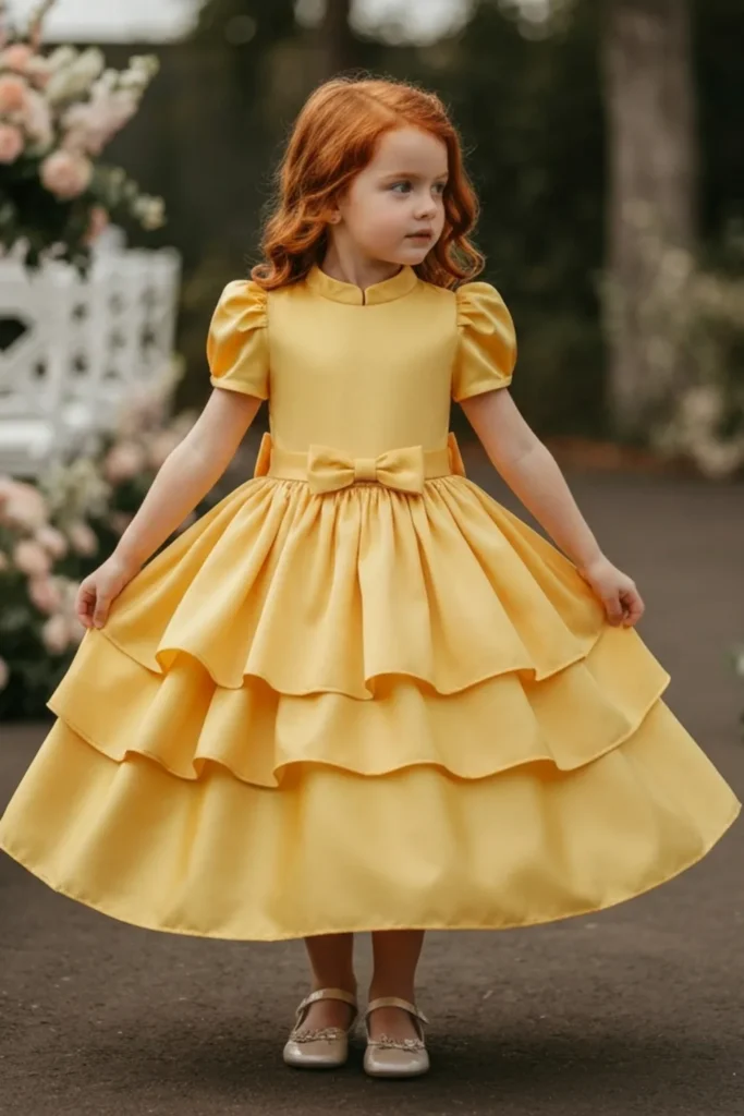 Girls Yellow Dress