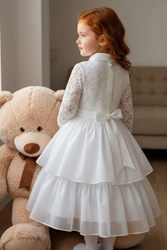 Girls White Dress