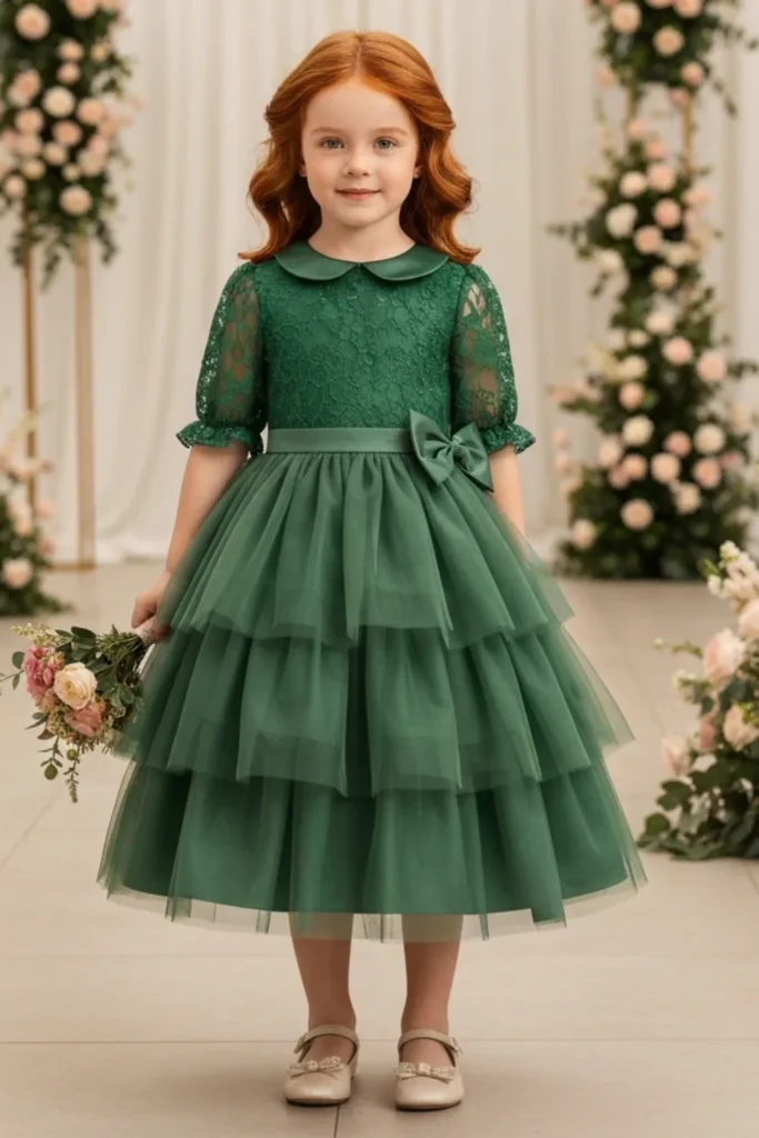 Green Dresses For Kids