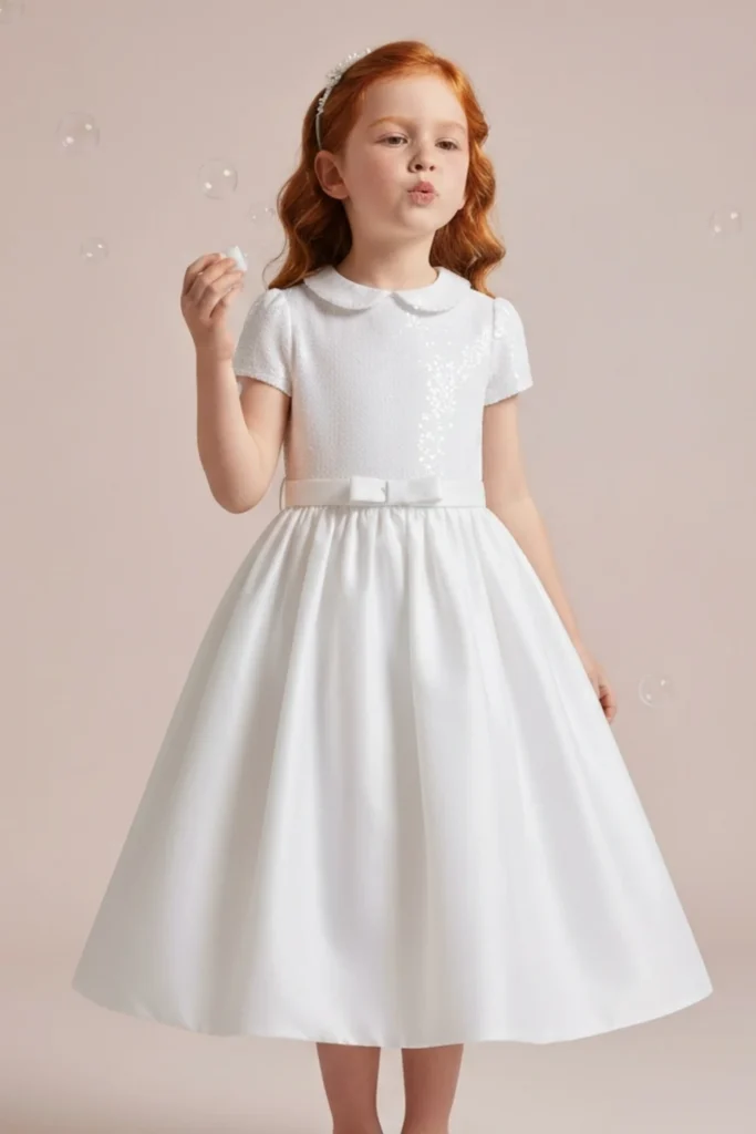 Toddler White Dress