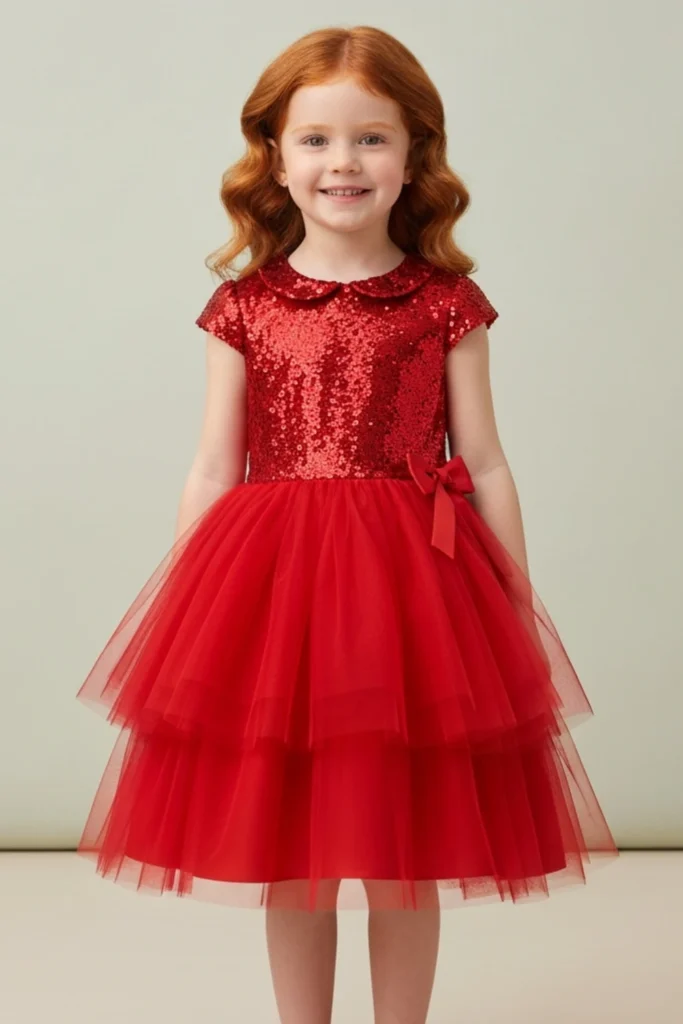 Girls Red Dress