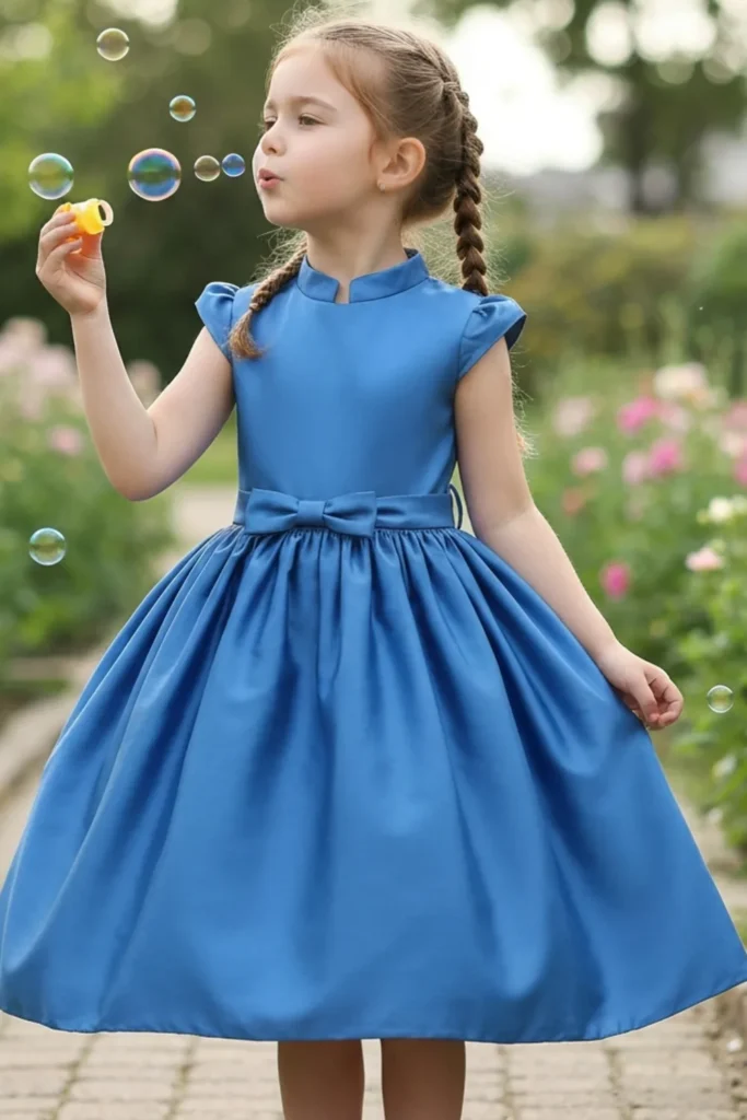Royal Blue Dress For Kids