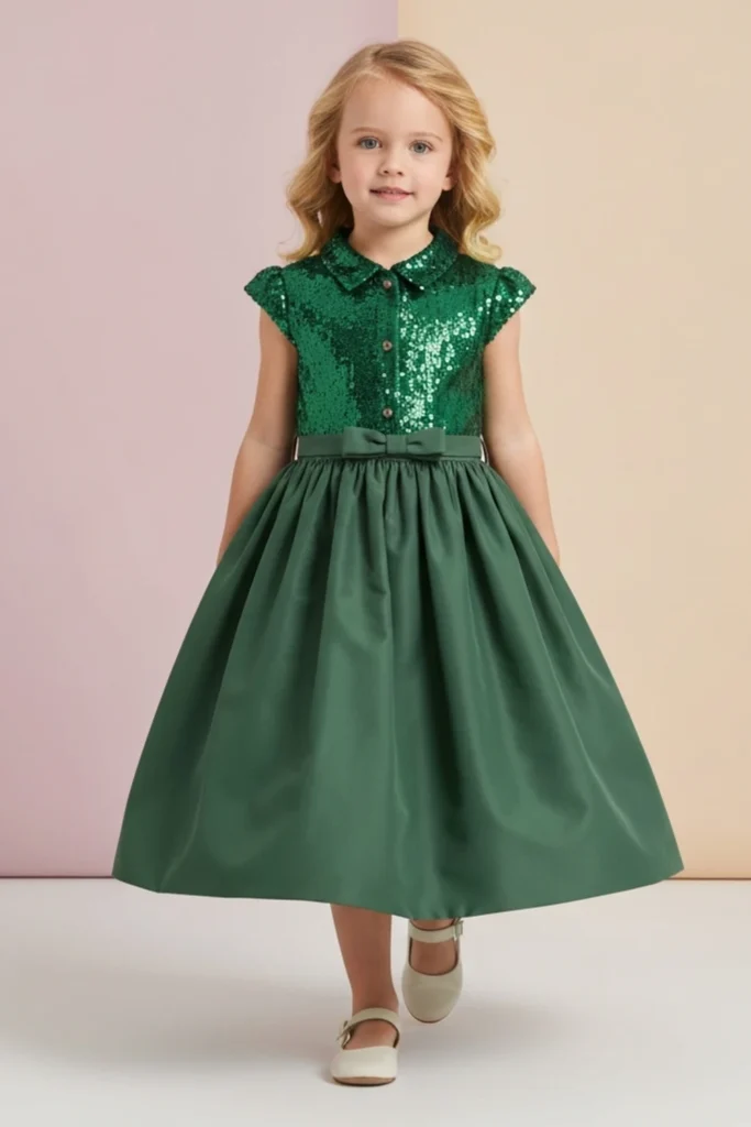 Green Dress Kids