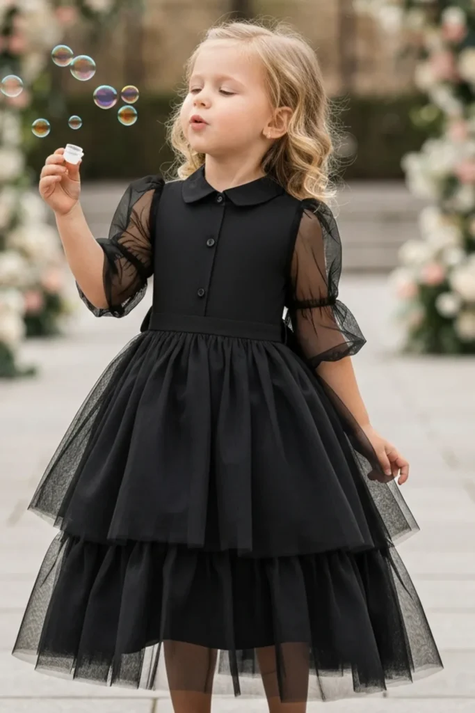 Girls Black Dress