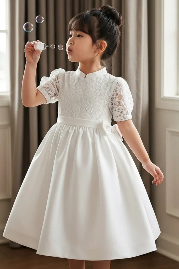 Girls White Dress