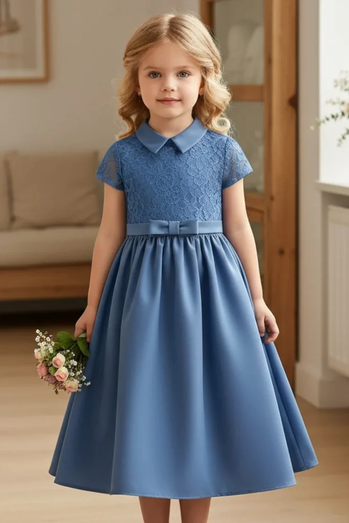 Blue Dresses For Kids