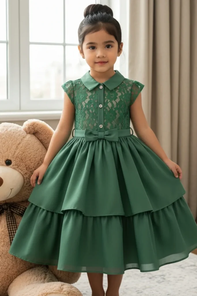 Green Dresses For Kids
