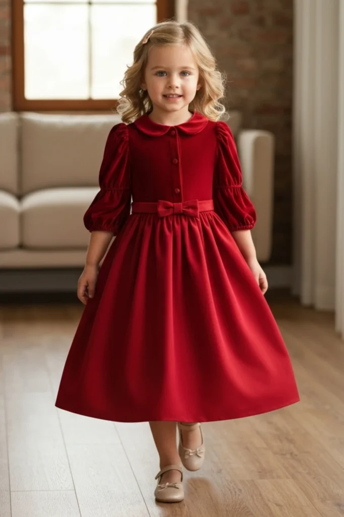Velvet Toddler Dress