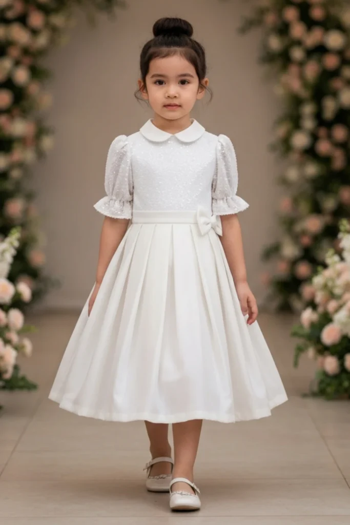 Toddler White Dress
