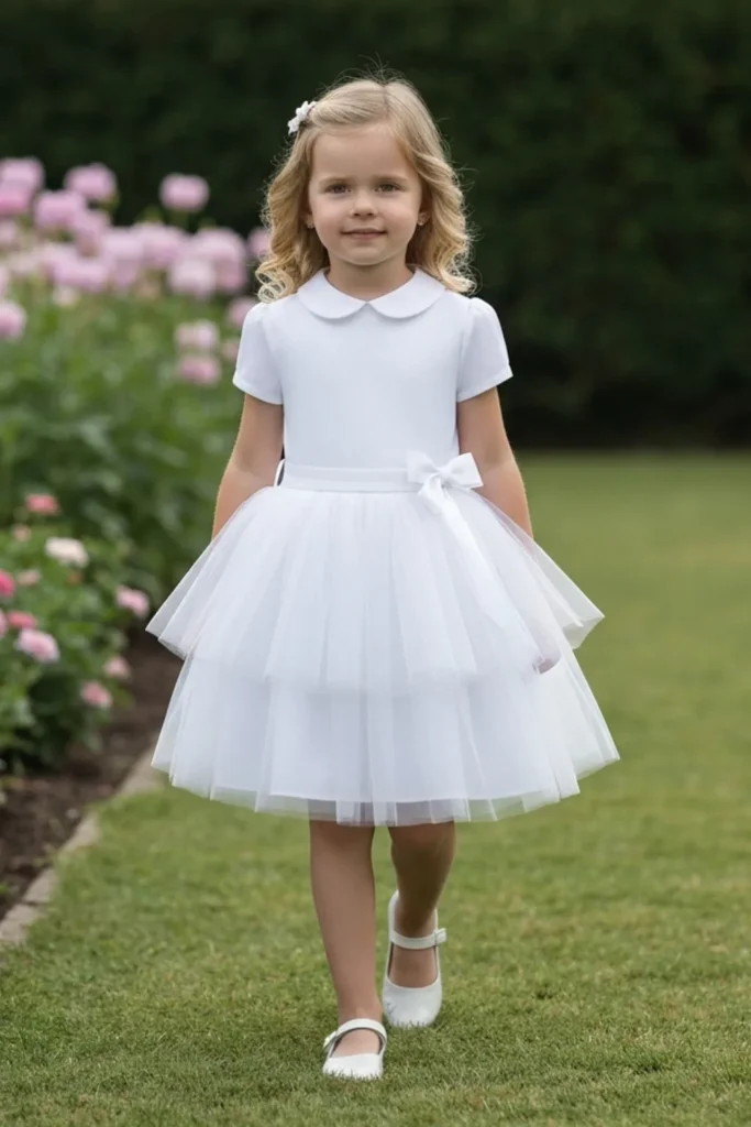 White Toddler Dress