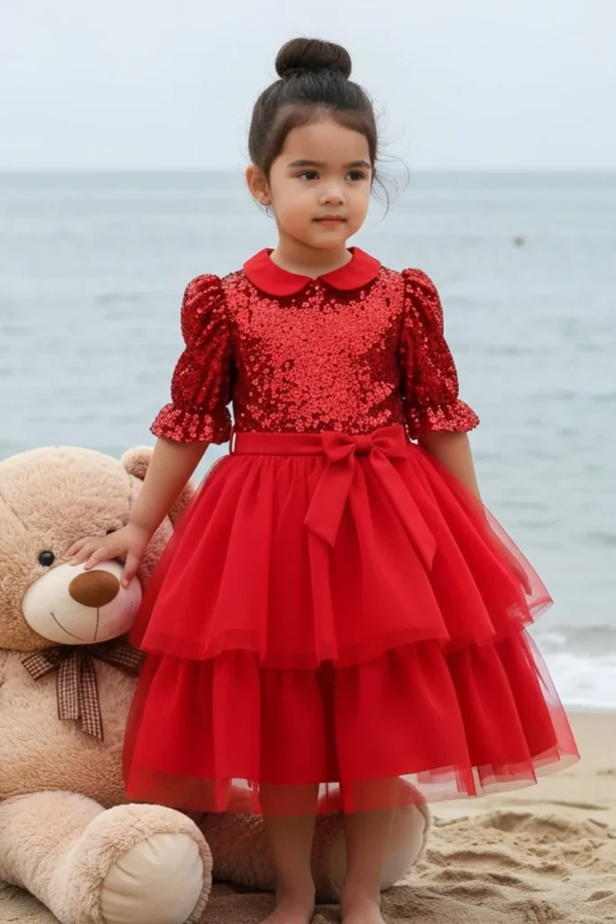 Girls Red Dress