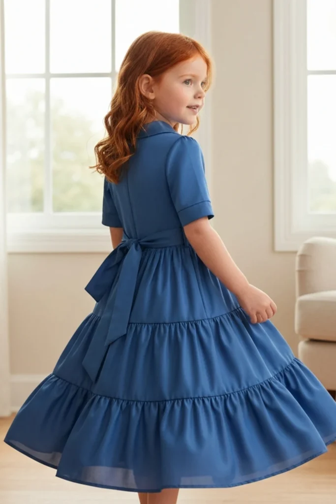Royal Blue Dress For Kids