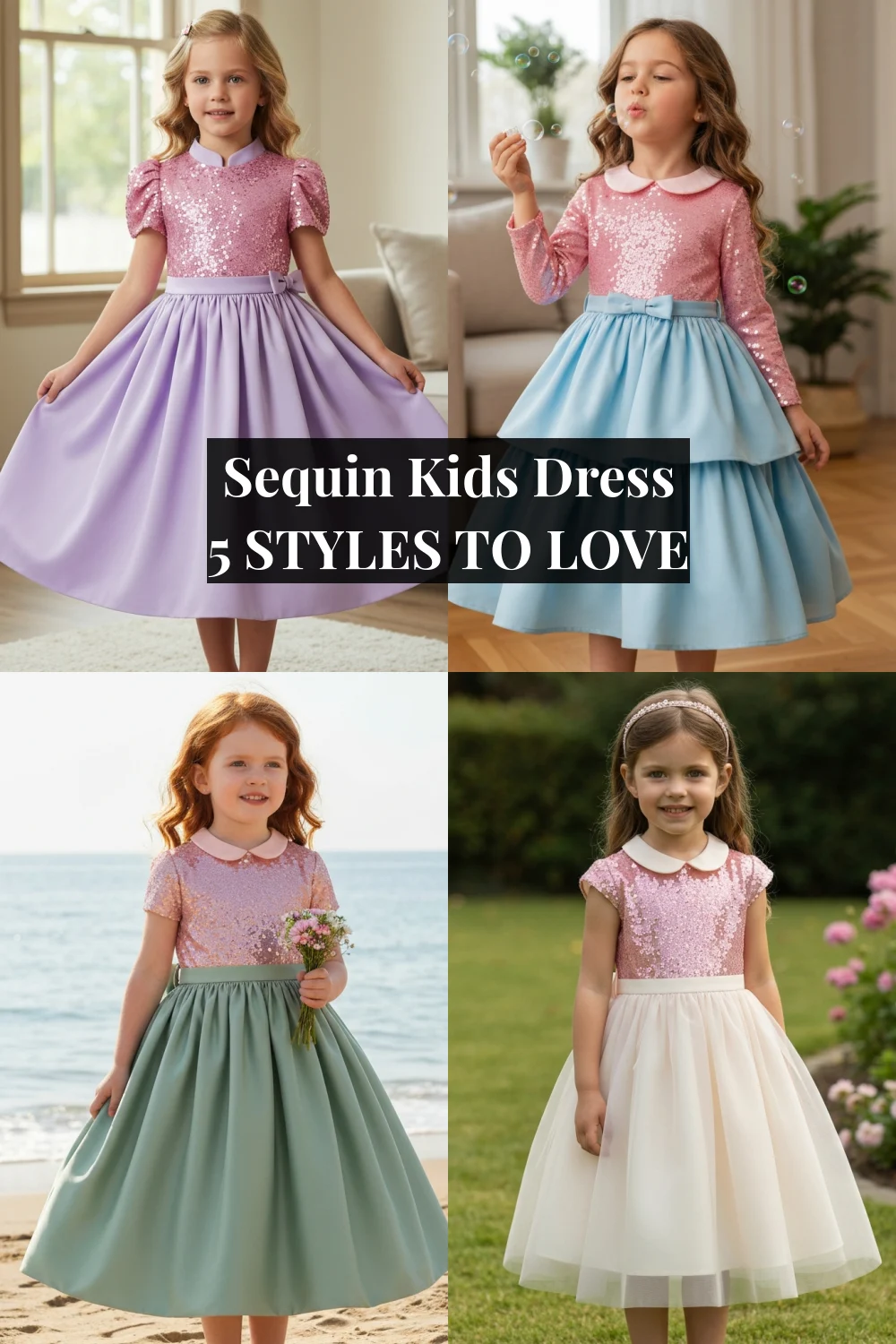 Sequin Kids Dress