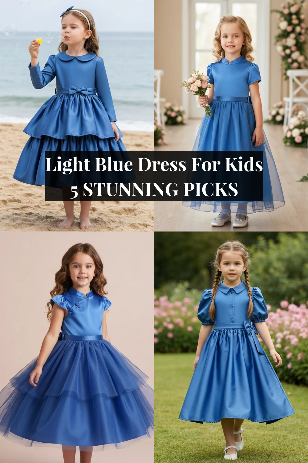 Light Blue Dress For Kids