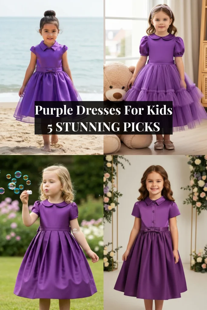 Purple Dresses For Kids