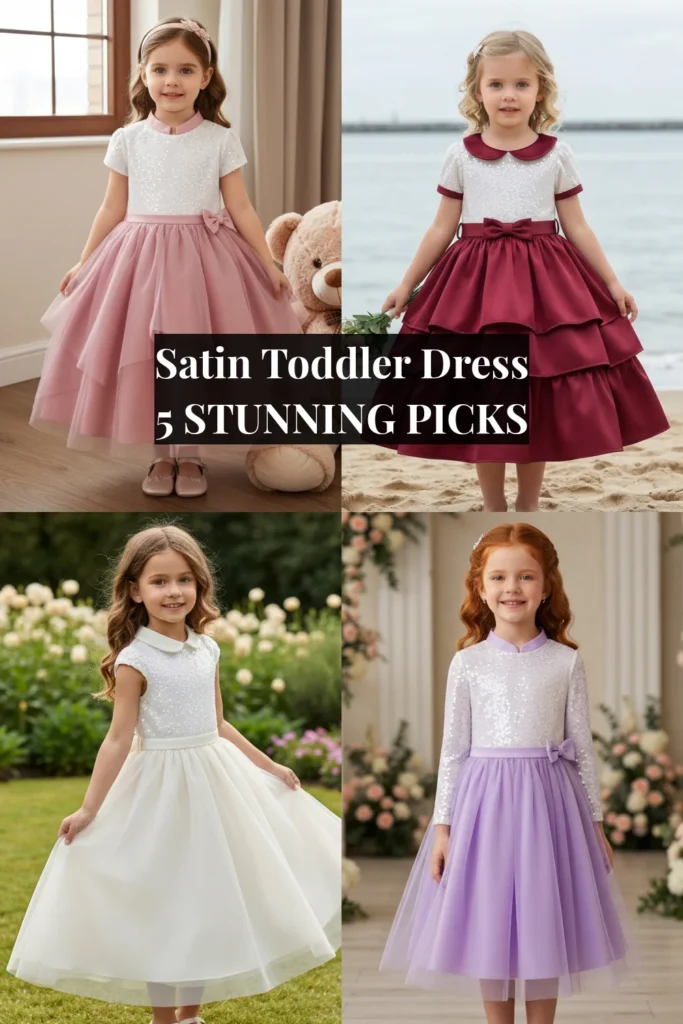 Satin Toddler Dress