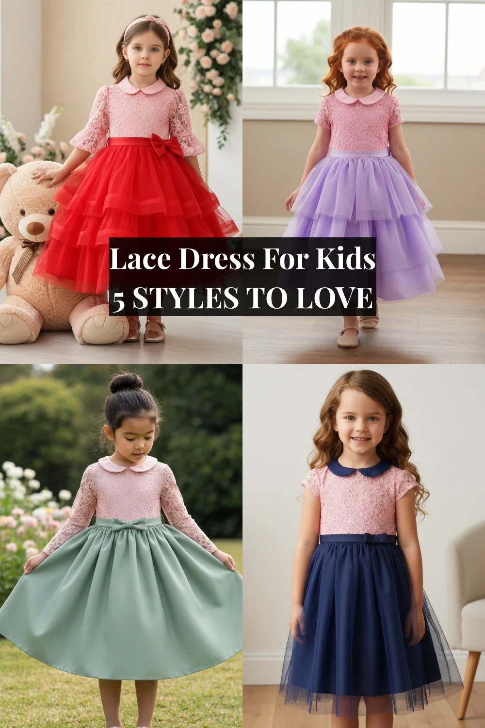 Lace Dress For Kids