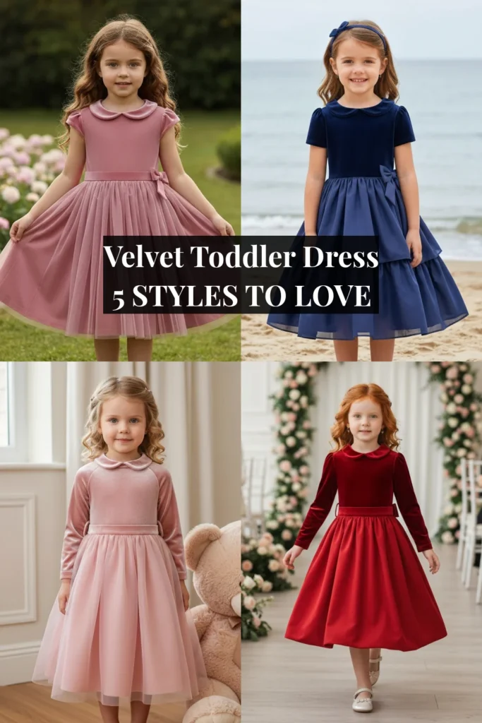 Velvet Toddler Dress