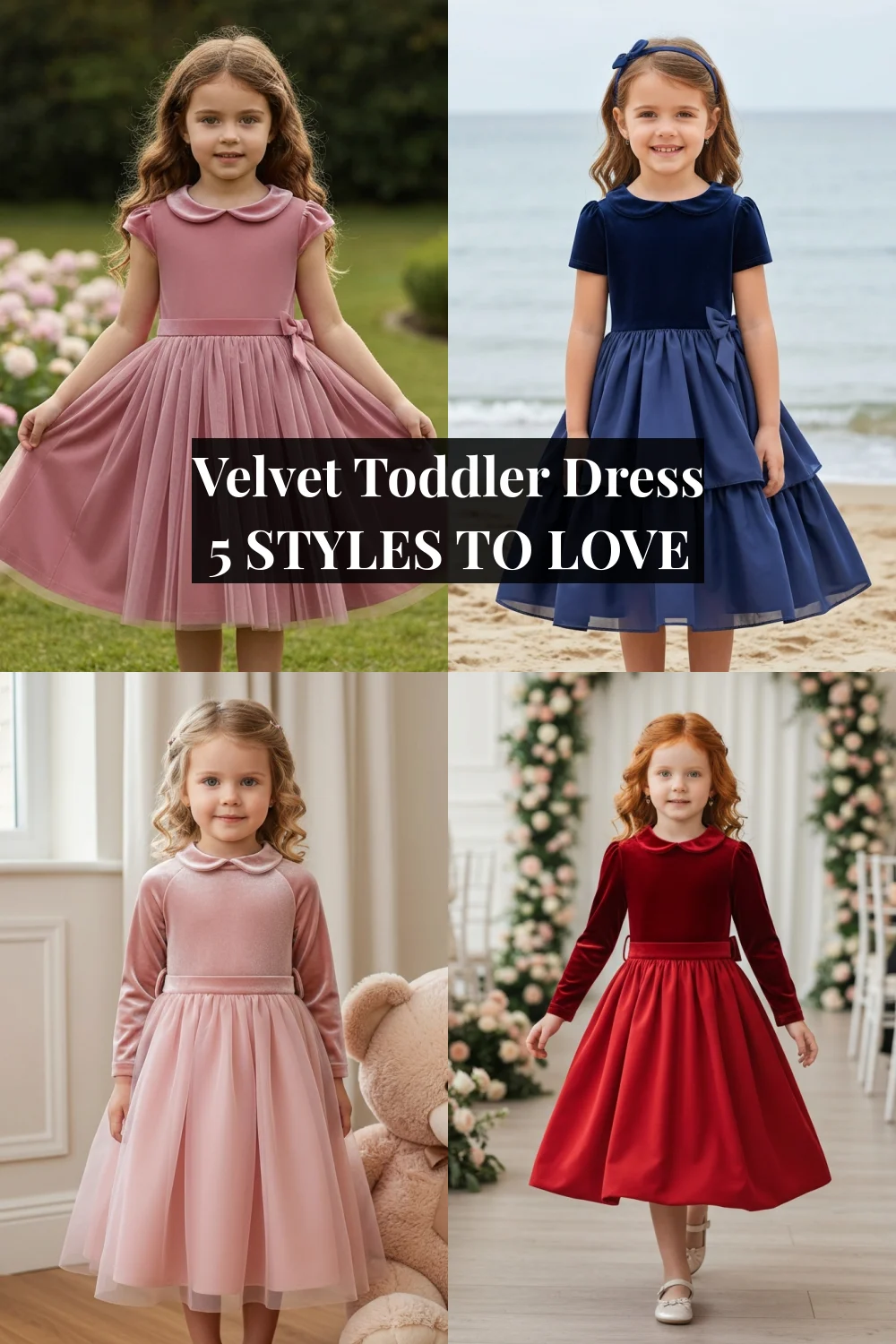 Velvet Toddler Dress