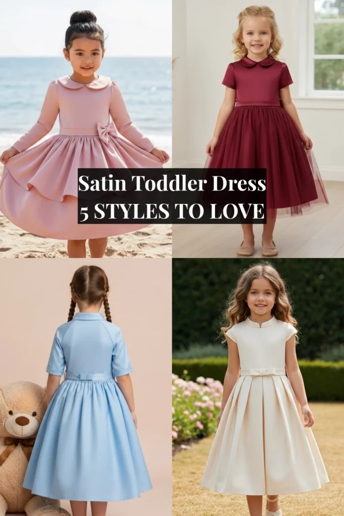 Satin Toddler Dress