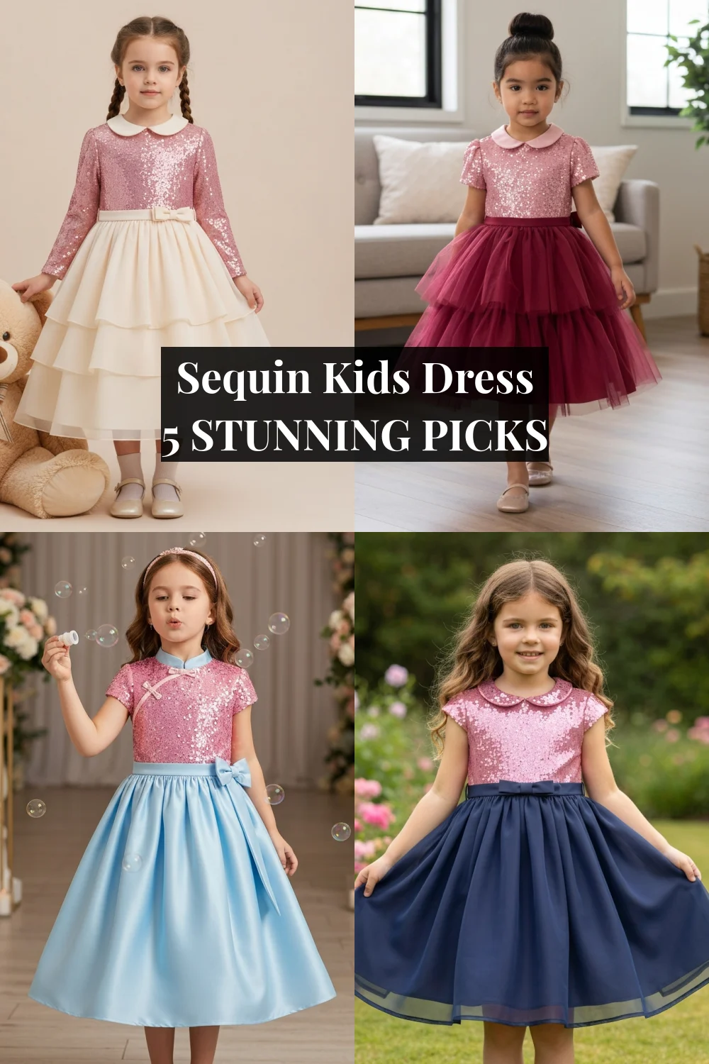 Sequin Kids Dress