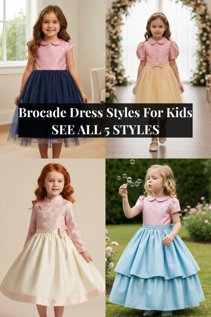Brocade Dress Styles For Kids