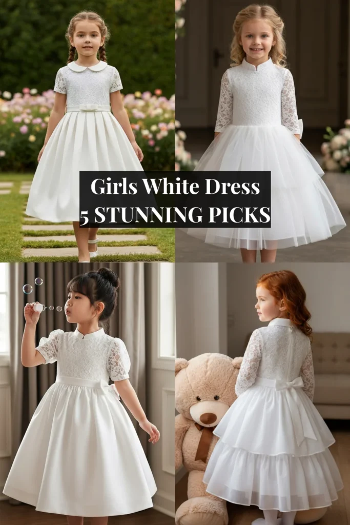 Girls White Dress