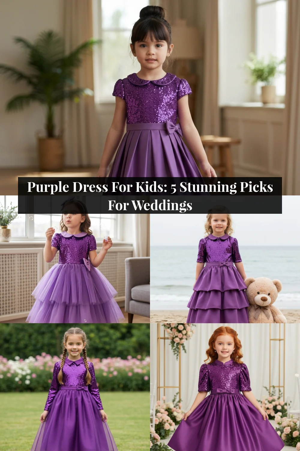Purple Dress For Kids