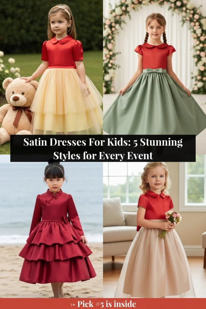 Satin Dresses For Kids