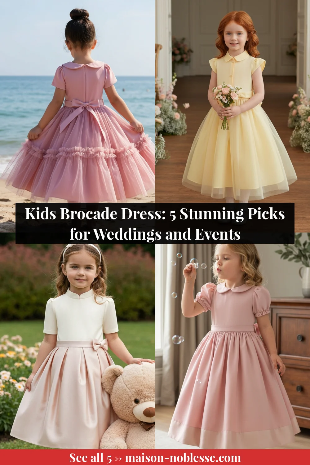 Kids Brocade Dress