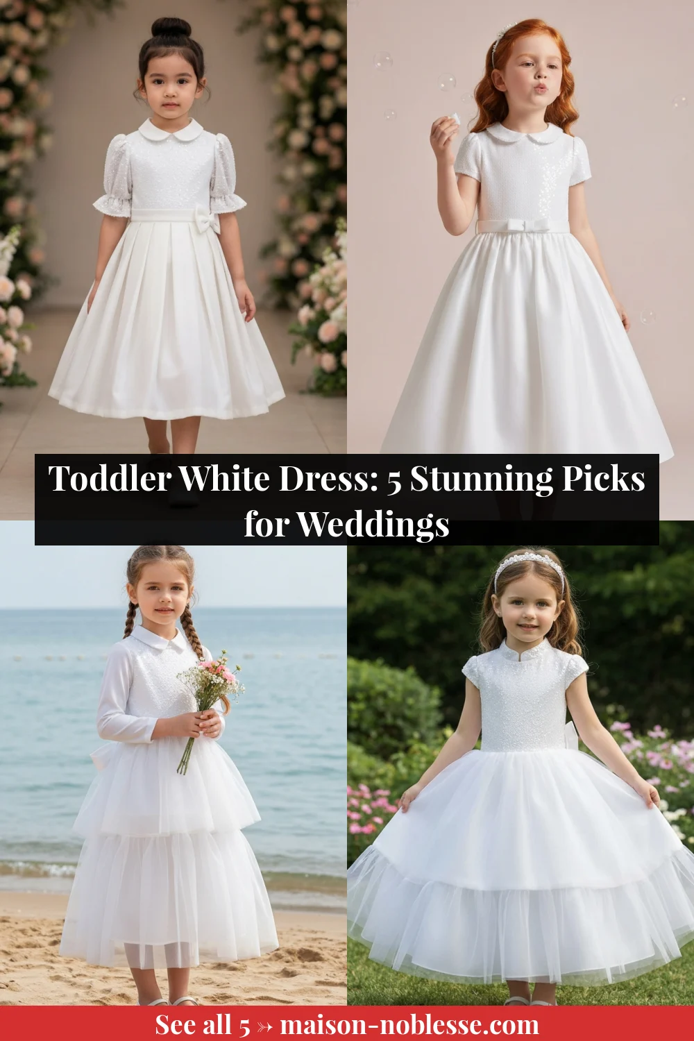 Toddler White Dress