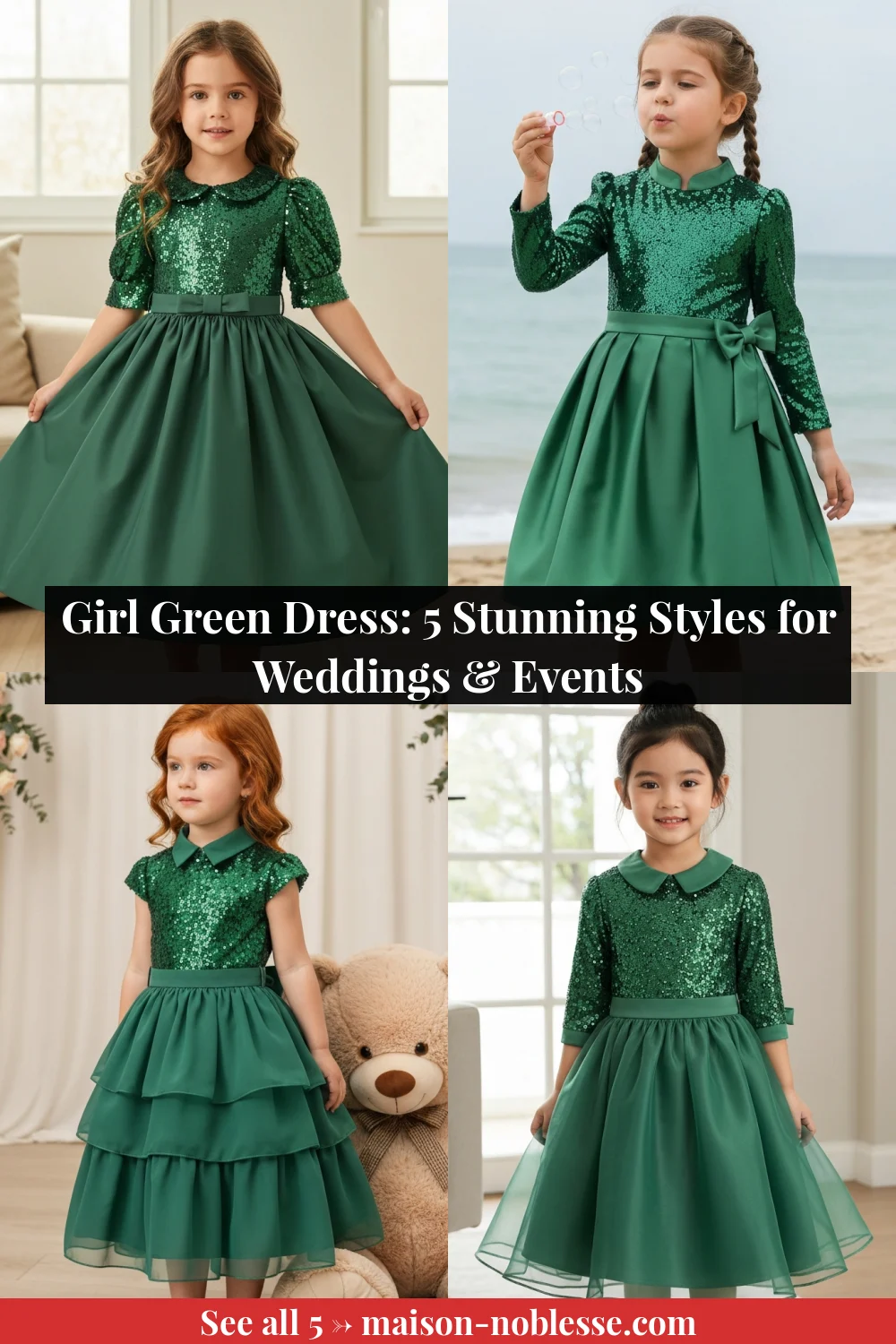 Girl Green Dress