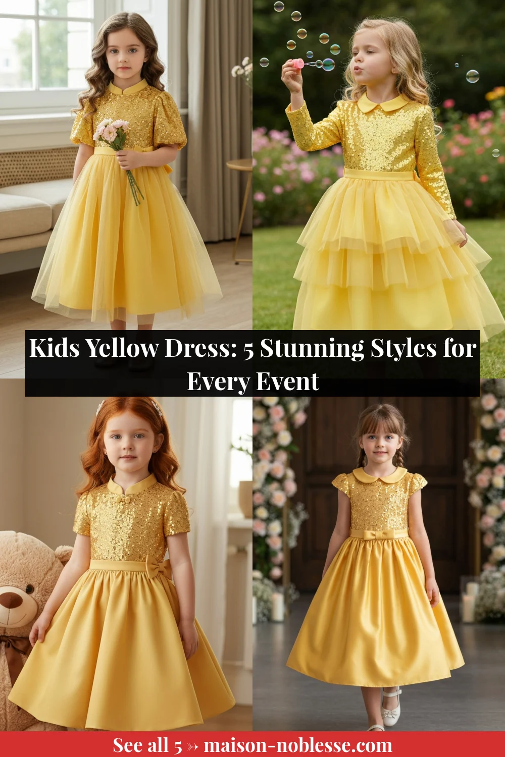 Kids Yellow Dress