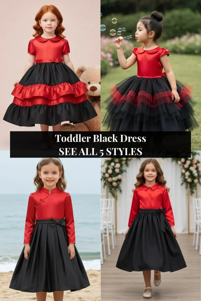 Toddler Black Dress
